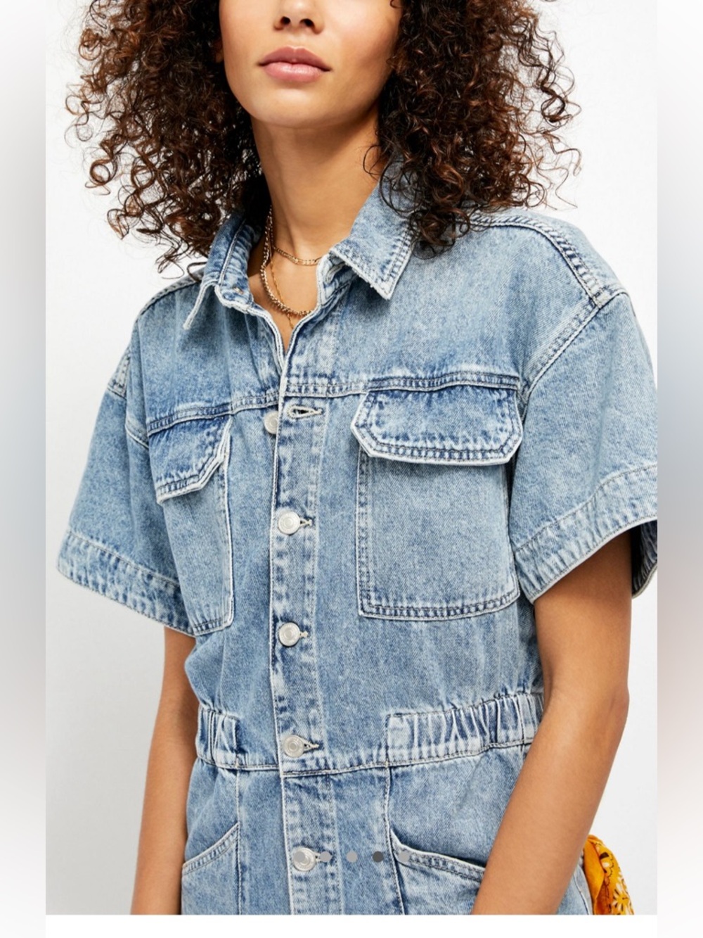 Free People Blue Denim Marci Jumpsuit REVOLVE - Picture 4 of 10